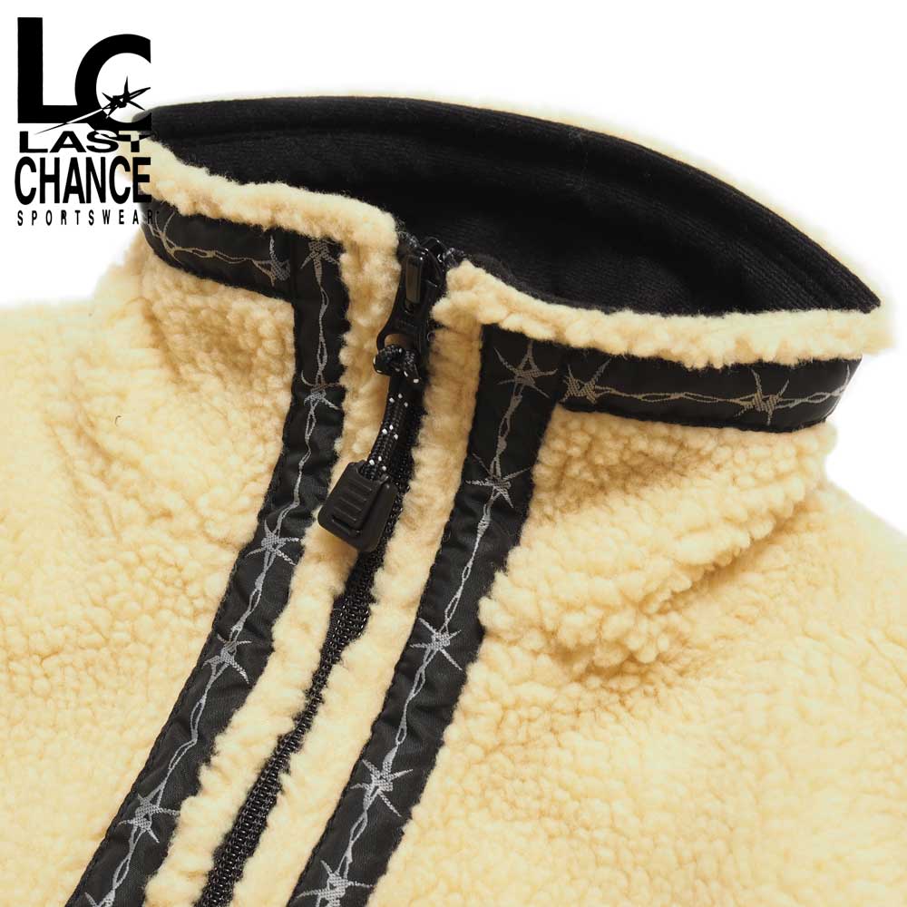Last Chance �饹�ȥ���� RETRO BOA FULL ZIP VEST / BEIGE