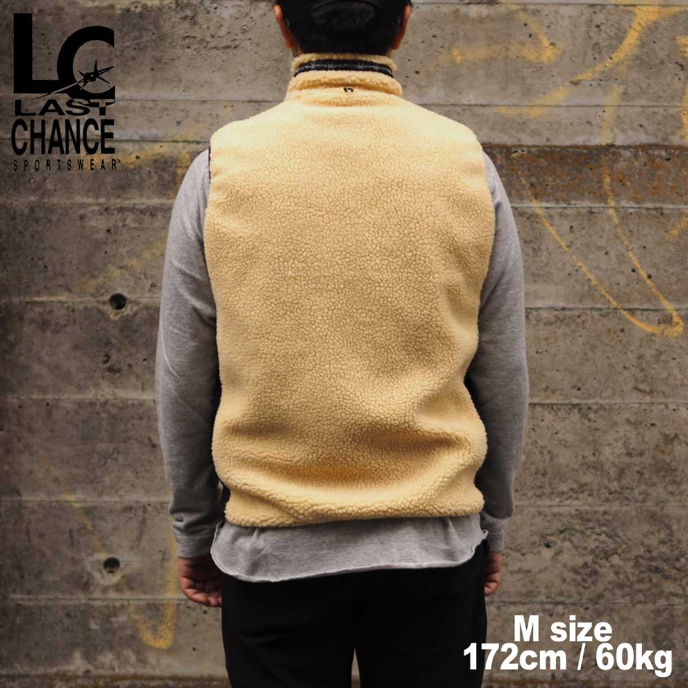 Last Chance �饹�ȥ���� RETRO BOA FULL ZIP VEST / BEIGE