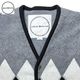 ARGYLE FLEECE CARDIGAN / H.GRAY/BLACK / Burlap Outfitter �С���åץ����ȥե��å���
