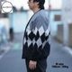 ARGYLE FLEECE CARDIGAN / H.GRAY/BLACK / Burlap Outfitter �С���åץ����ȥե��å���