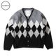 ARGYLE FLEECE CARDIGAN / H.GRAY/BLACK / Burlap Outfitter �С���åץ����ȥե��å���