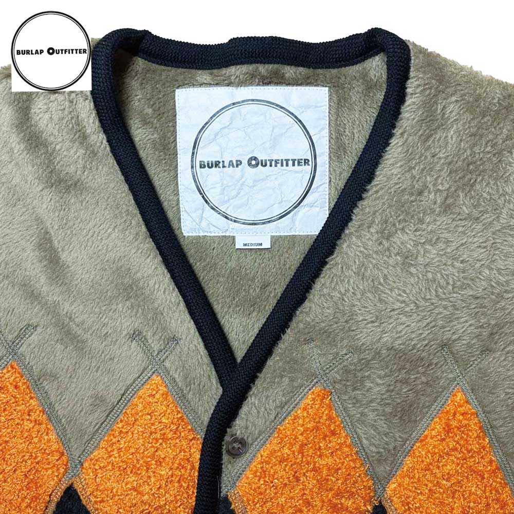 ARGYLE FLEECE CARDIGAN / OCP/BLACK / Burlap Outfitter �С���åץ����ȥե��å���