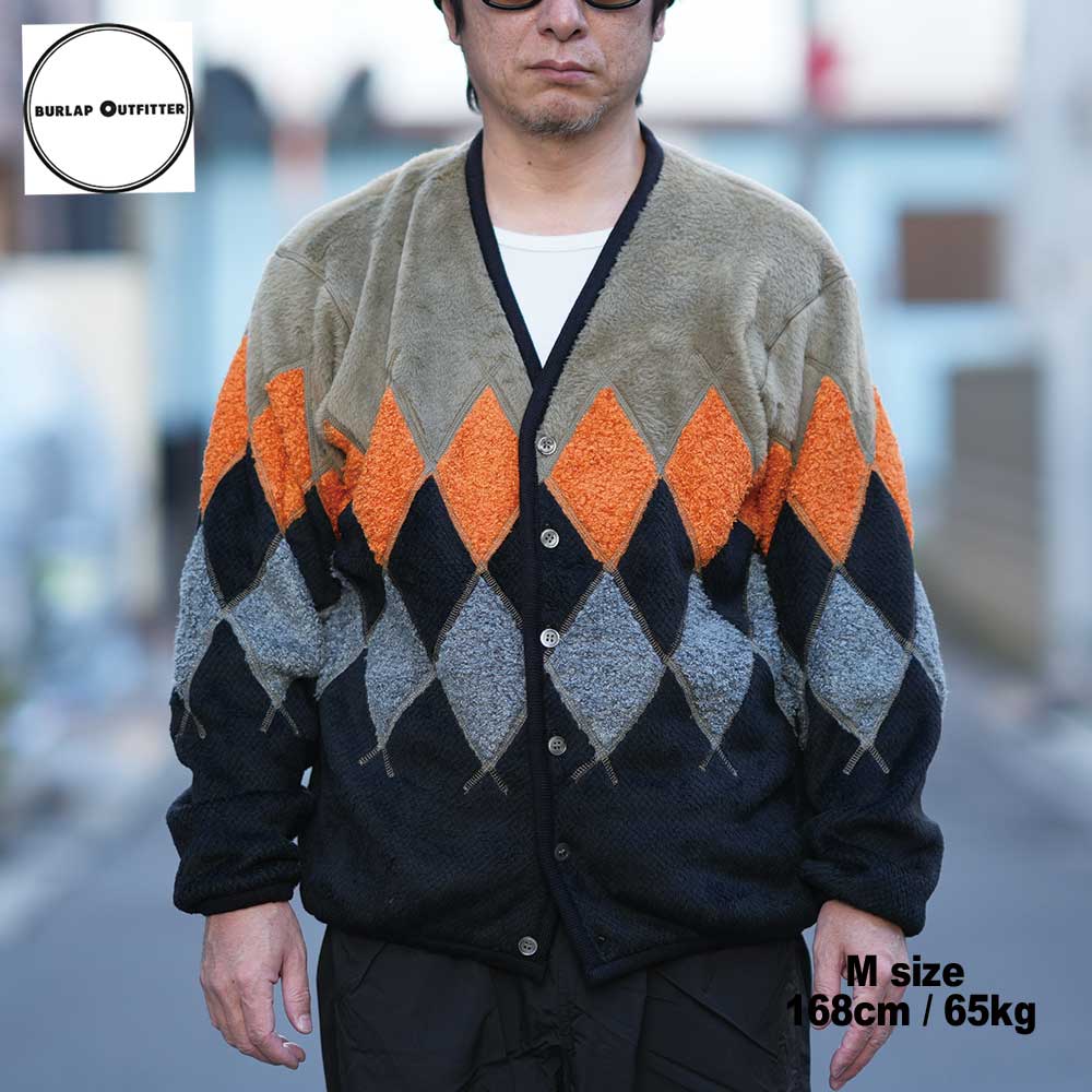 ARGYLE FLEECE CARDIGAN / OCP/BLACK / Burlap Outfitter �С���åץ����ȥե��å���