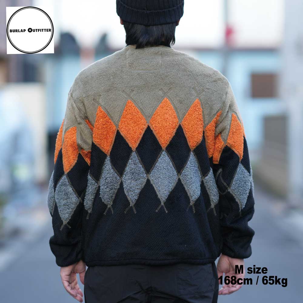 ARGYLE FLEECE CARDIGAN / OCP/BLACK / Burlap Outfitter �С���åץ����ȥե��å���