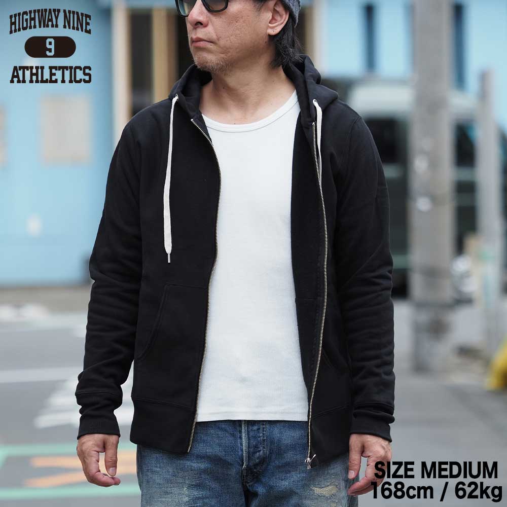 9oz ΢���� ZIP P.K / BLACK / HIGHWAY NINE �ϥ��������ʥ���