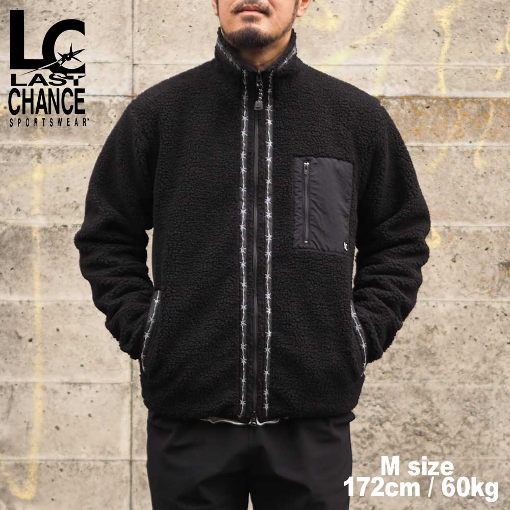 Last Chance �饹�ȥ���� RETRO BOA FULL ZIP JACKET / BLACK