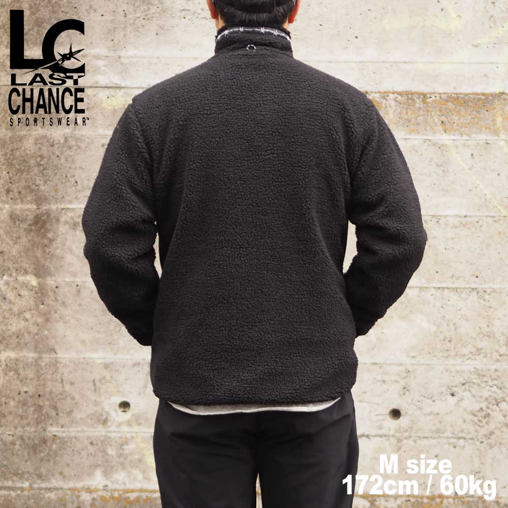 Last Chance �饹�ȥ���� RETRO BOA FULL ZIP JACKET / BLACK
