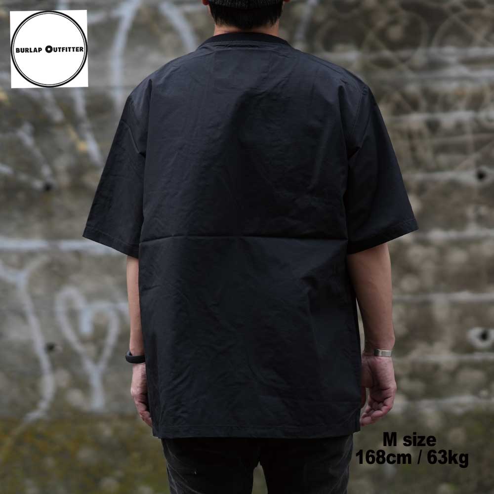 SUPPLEX NYLON S/S POCKET TEE / BLACK / Burlap Outfitter �С���åץ����ȥե��å���