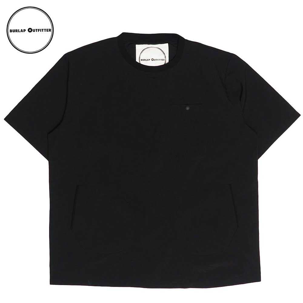 SUPPLEX NYLON S/S POCKET TEE / BLACK / Burlap Outfitter �С���åץ����ȥե��å���