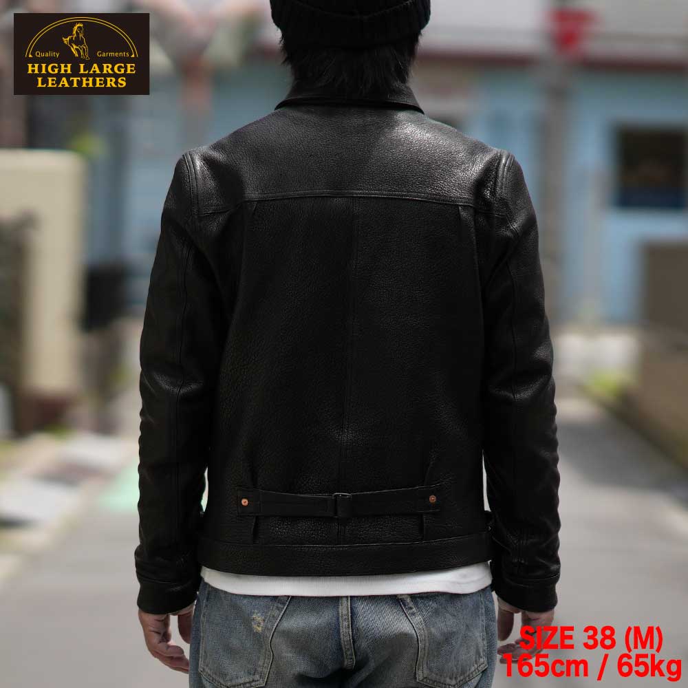 ͽ����2025SS 0001 Oklahoma City Deer (34-44)  / BLACK / HIGHLARGE LEATHERS �ϥ��顼���쥶����