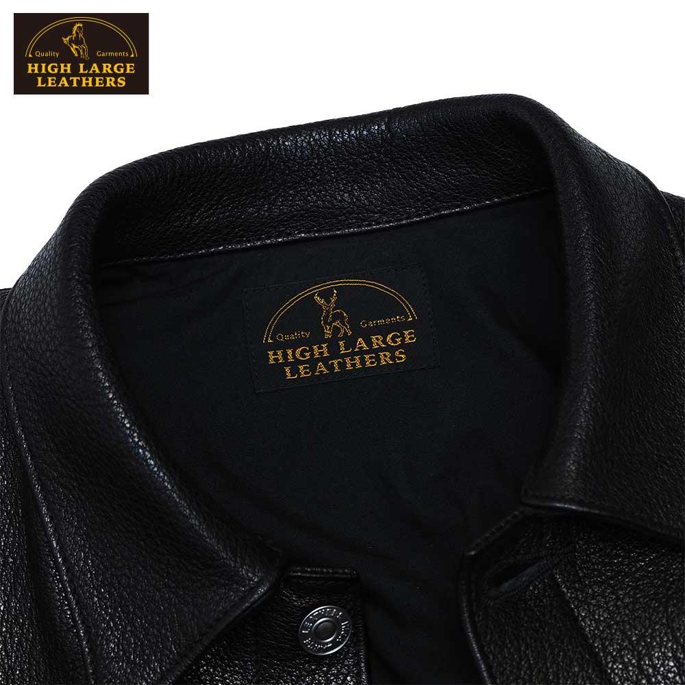 ͽ����2025SS 0001 Oklahoma City Deer (34-44)  / BLACK / HIGHLARGE LEATHERS �ϥ��顼���쥶����