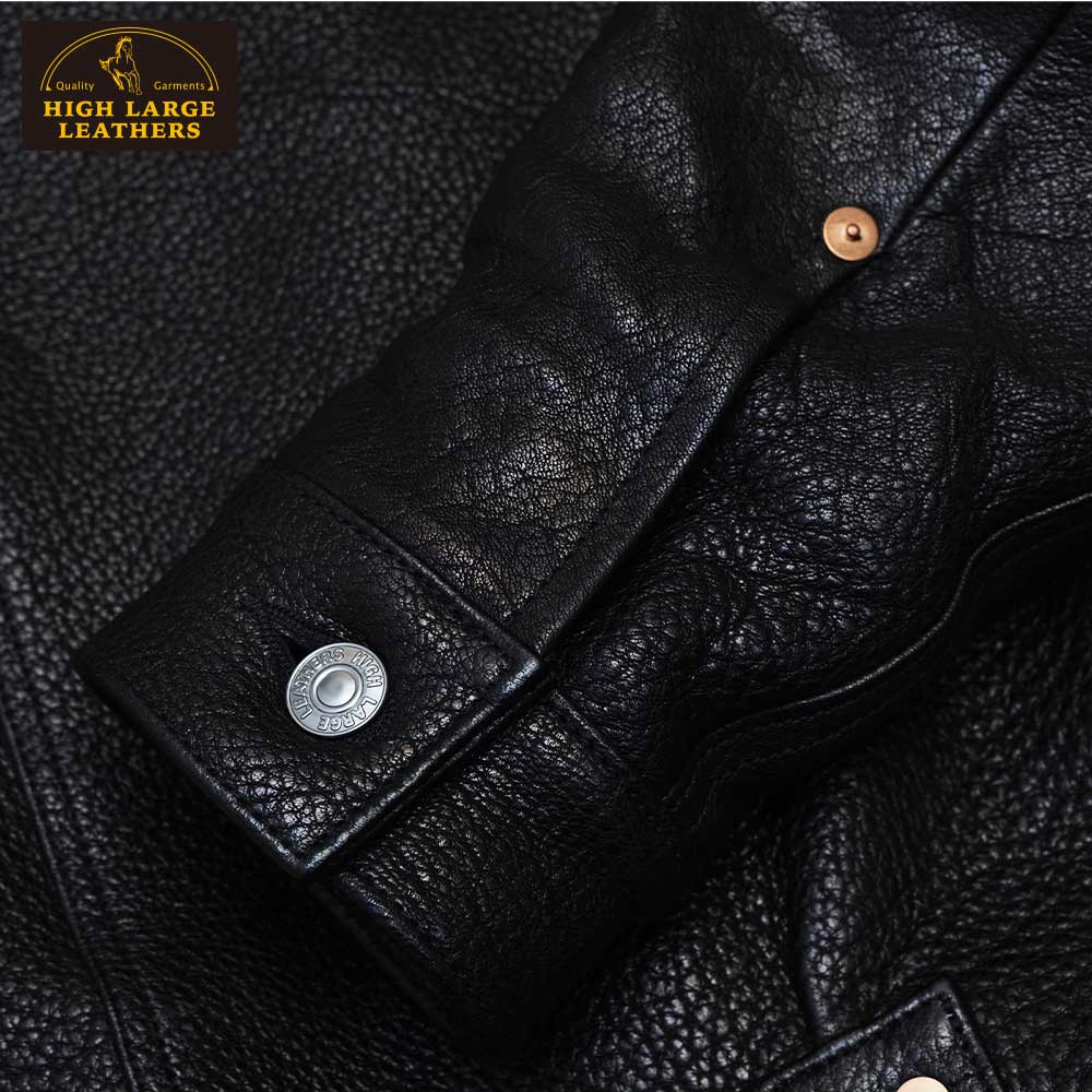 ͽ����2025SS 0001 Oklahoma City Deer (34-44)  / BLACK / HIGHLARGE LEATHERS �ϥ��顼���쥶����