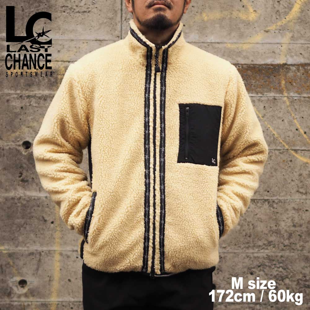 Last Chance �饹�ȥ���� RETRO BOA FULL ZIP JACKET / BEIGE