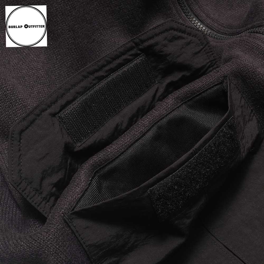 KNIT FLEECE F/Z HOODIE / BLACK / Burlap Outfitter Сåץȥեå