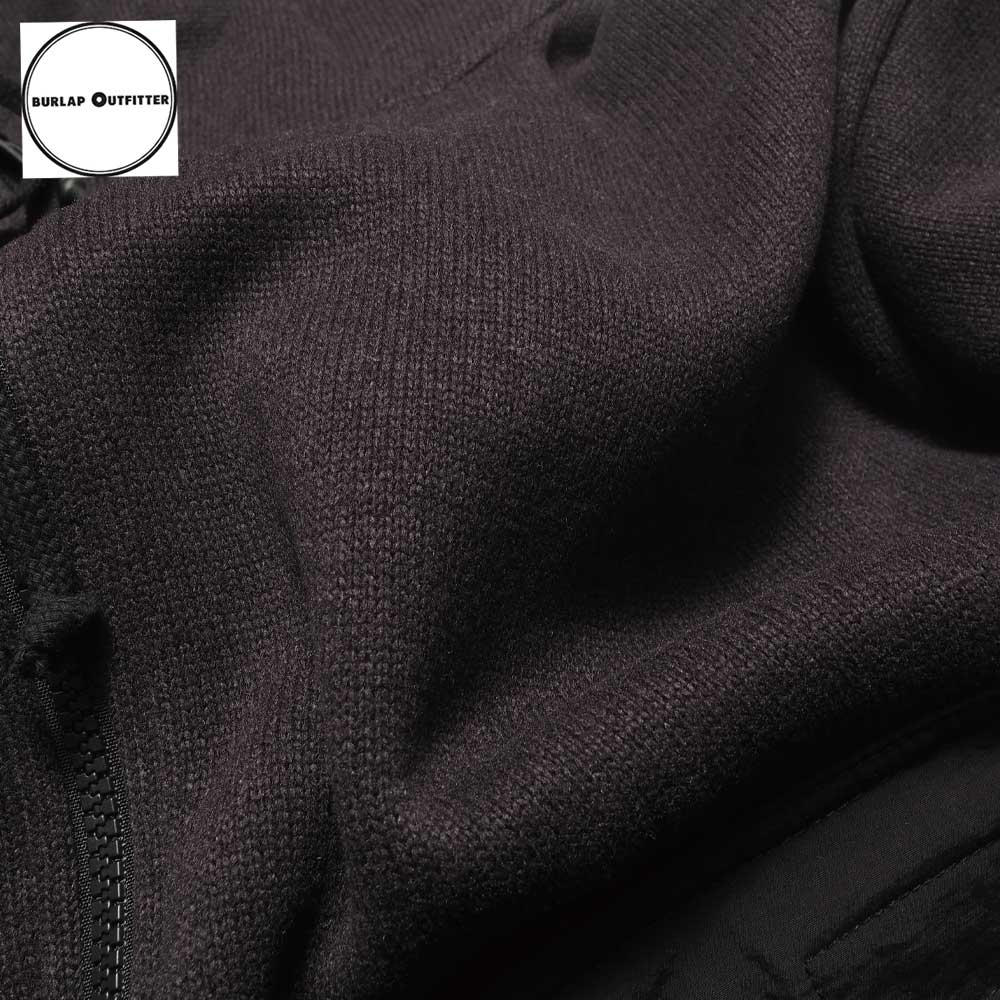 KNIT FLEECE F/Z HOODIE / BLACK / Burlap Outfitter Сåץȥեå