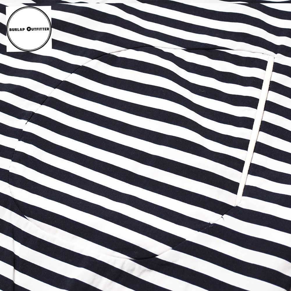 SUPPLEX NYLON S/S POCKET TEE PRINTED /NAVY/WHITE CANDY STRIPE / Burlap Outfitter �С���åץ����ȥե��å���