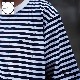 SUPPLEX NYLON S/S POCKET TEE PRINTED /NAVY/WHITE CANDY STRIPE / Burlap Outfitter �С���åץ����ȥե��å���