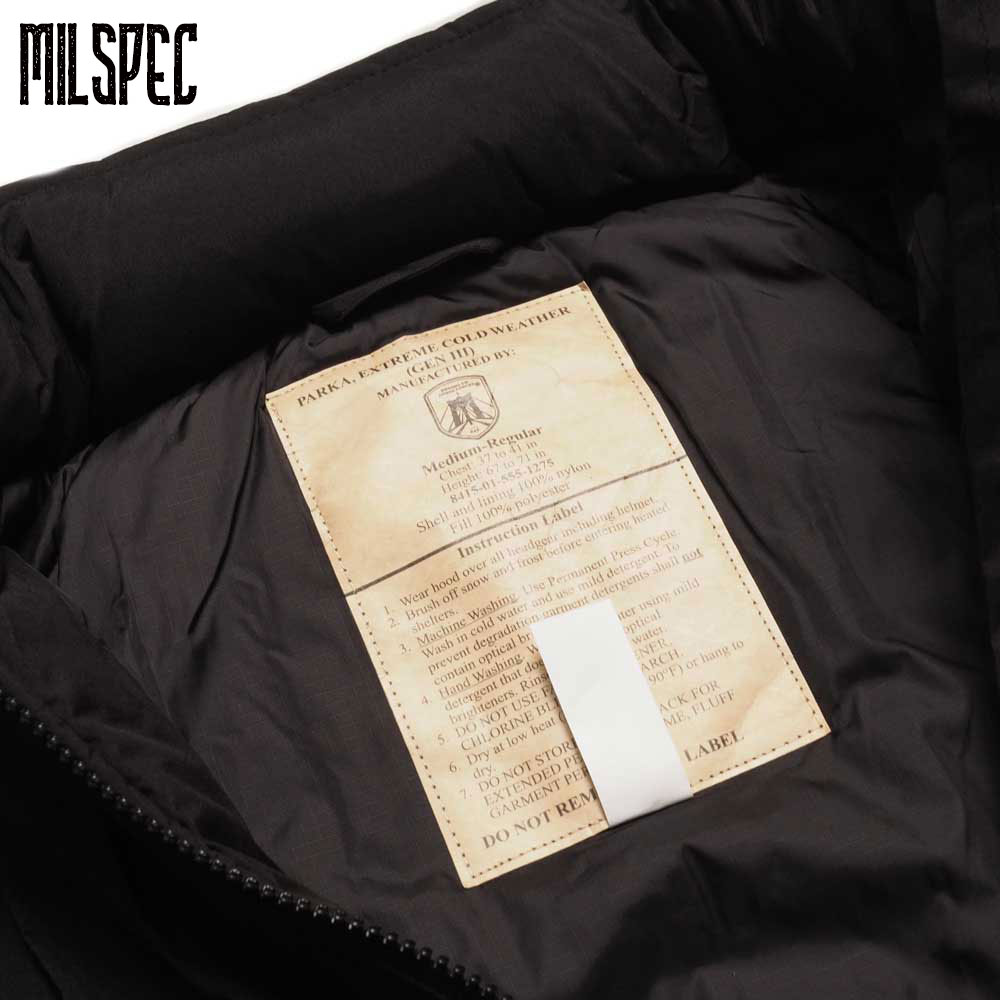 MILITARY �ߥ꥿�꡼ ECWCS GEN3 LEVEL7 �ޥ���ޥ������� / BLACK