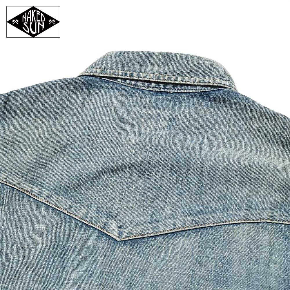 DENIM WESTERN SHIRT NS001003 / IND USED WASH / NAKED SUN ͥåɥ