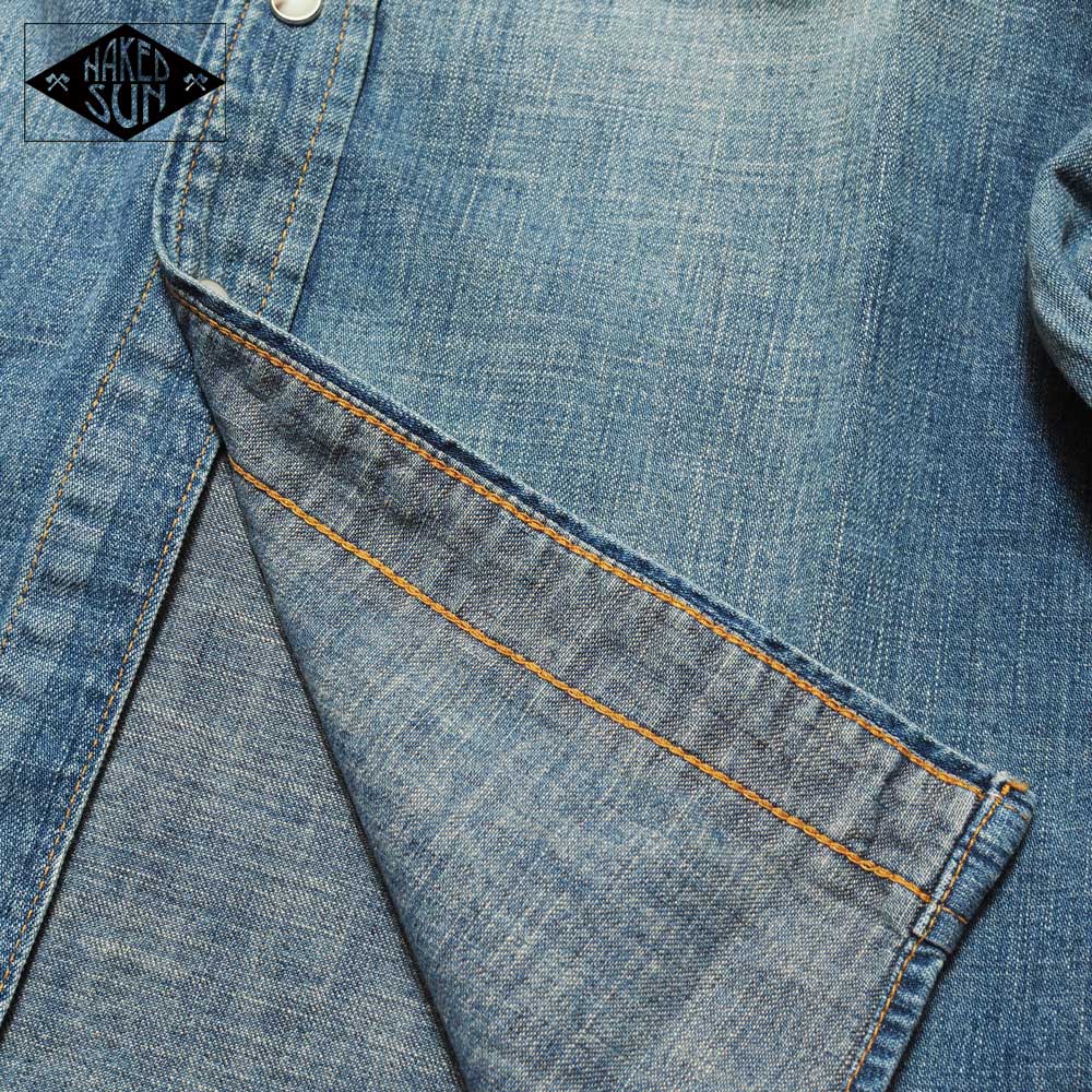 DENIM WESTERN SHIRT NS001003 / IND USED WASH / NAKED SUN ͥåɥ