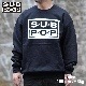 BIG CREW SWEAT 'SUB POP LOGO' / BLACK / SUB POP ڥ֥ݥåס