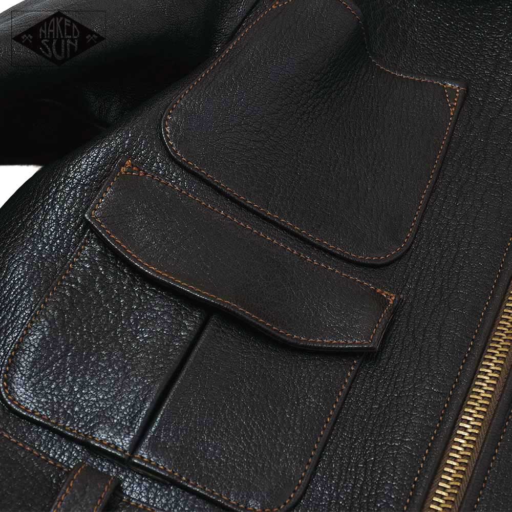2024AWͽ���� NS000002 Thunder Road (34-42) / BROWN GOATSKIN / NAKED SUN �ͥ����åɥ���