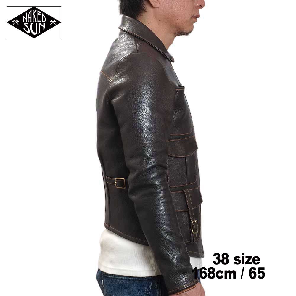 2024AWͽ���� NS000002 Thunder Road (34-42) / BROWN GOATSKIN / NAKED SUN �ͥ����åɥ���