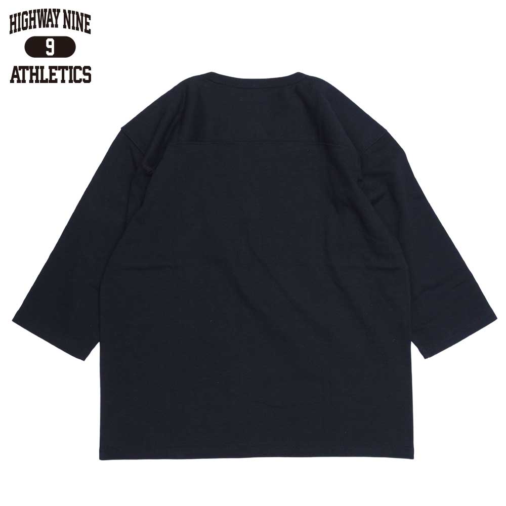 10/-TENJIKU ROUGH FIT FOOT BALL Tee / BLACK / HIGHWAY NINE