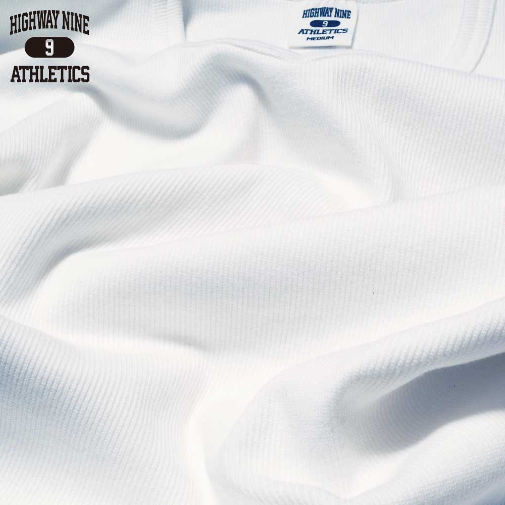 V-NECK RIB L/S Tee  / WHITE / HIGHWAY NINE �ϥ��������ʥ���