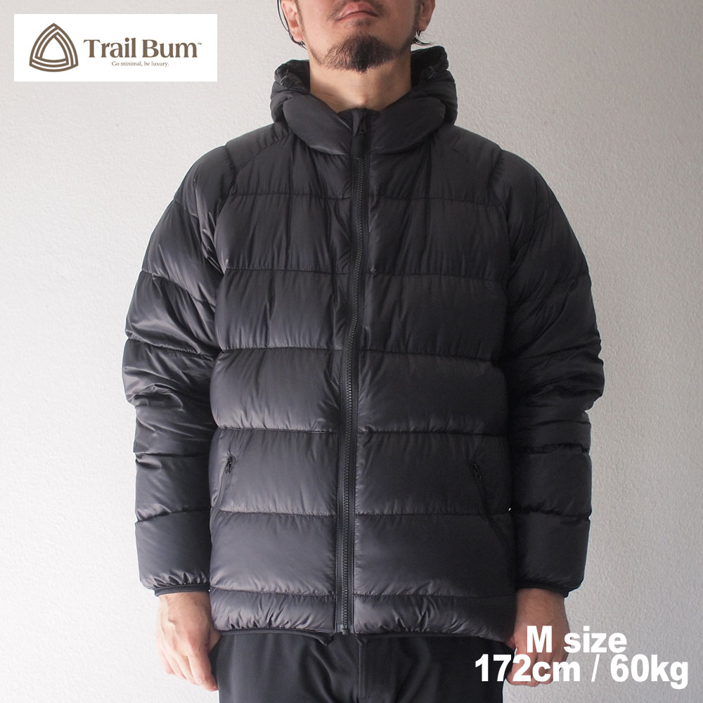 NOT BAD DOWN HOODY  / BLACK / TRAIL BUM �ȥ쥤��Х� NANGA �ʥ�