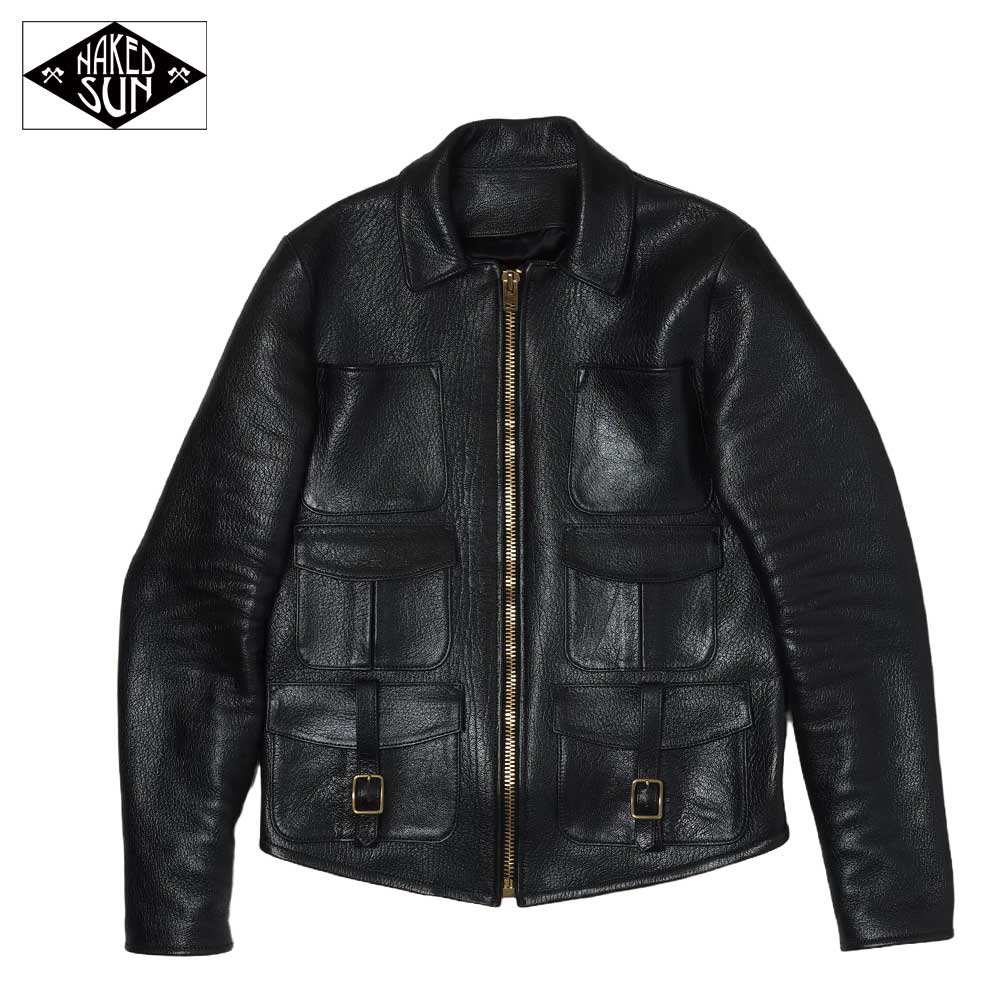 2024AWͽ���� NS000002 Thunder Road (34-42) / BLACK GOATSKIN / NAKED SUN �ͥ����åɥ���
