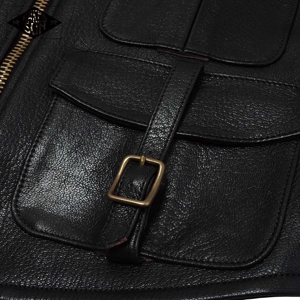 2024AWͽ���� NS000002 Thunder Road (34-42) / BLACK GOATSKIN / NAKED SUN �ͥ����åɥ���