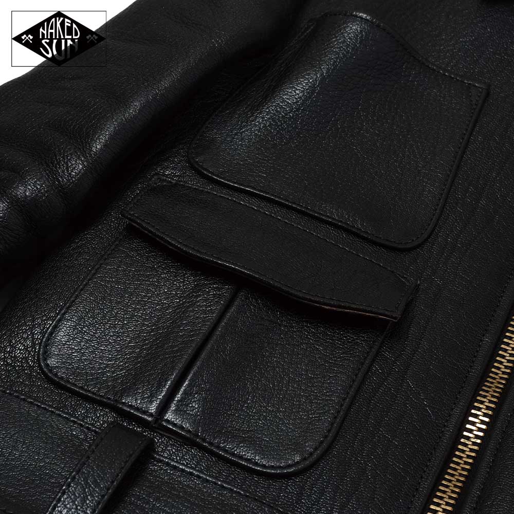 2024AWͽ���� NS000002 Thunder Road (34-42) / BLACK GOATSKIN / NAKED SUN �ͥ����åɥ���