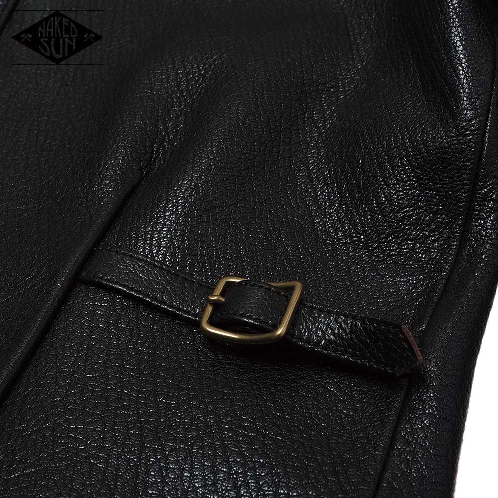 2024AWͽ���� NS000002 Thunder Road (34-42) / BLACK GOATSKIN / NAKED SUN �ͥ����åɥ���