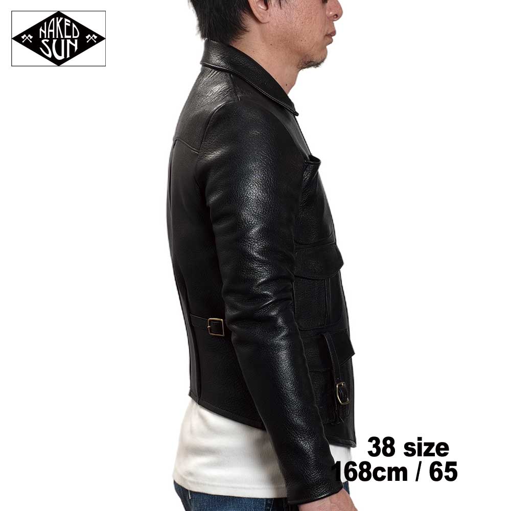 2024AWͽ���� NS000002 Thunder Road (34-42) / BLACK GOATSKIN / NAKED SUN �ͥ����åɥ���