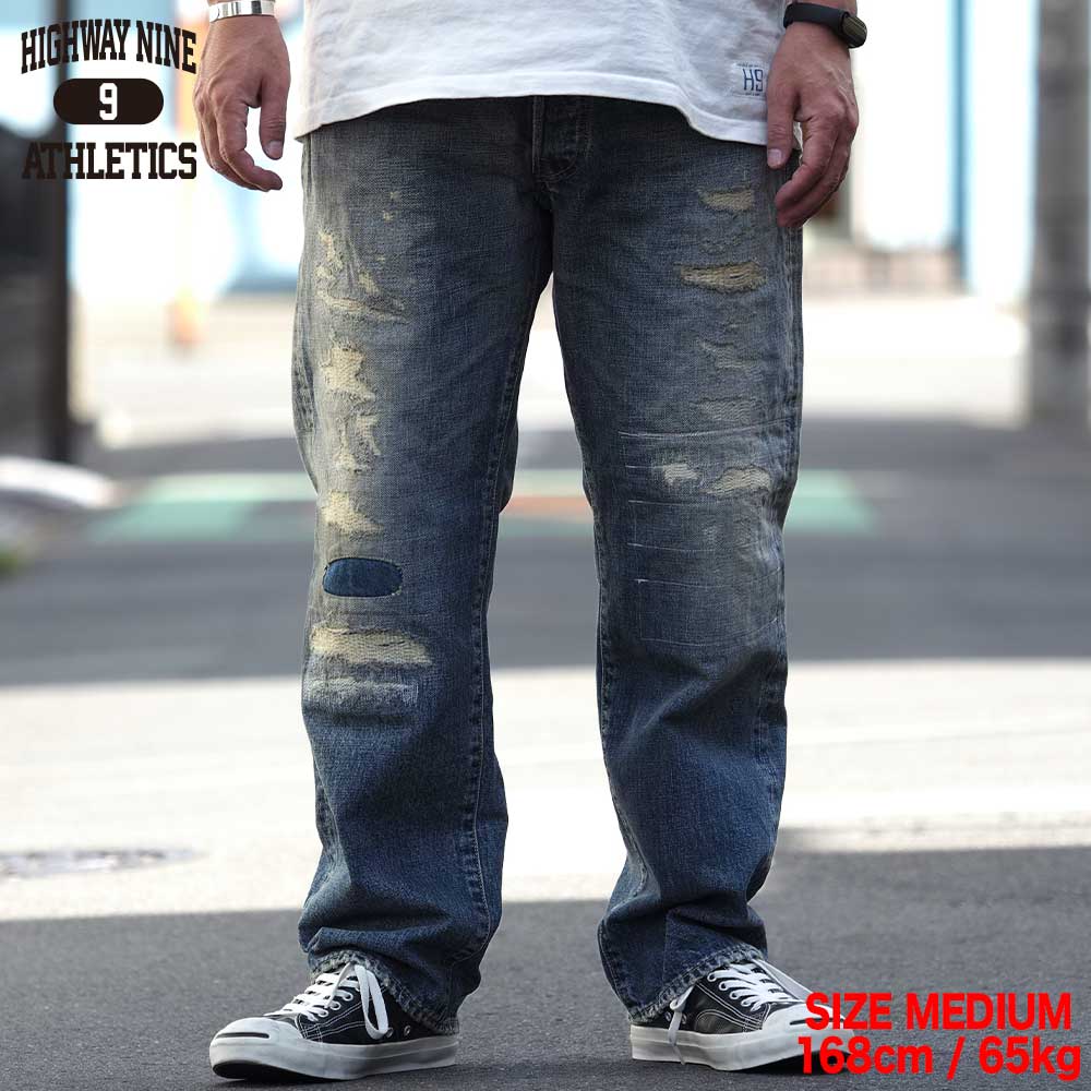RED LINE 5POCKET LOOSE STRAIGHT HN010007 / REP2 / HIGHWAY NINE �ϥ��������ʥ���