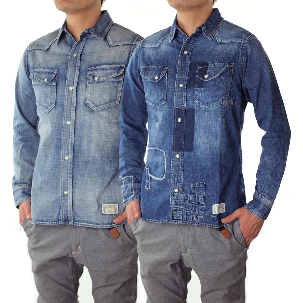 NAKED SUN / 27MW WESTERN DENIM SHIRTS ( USED-1 )