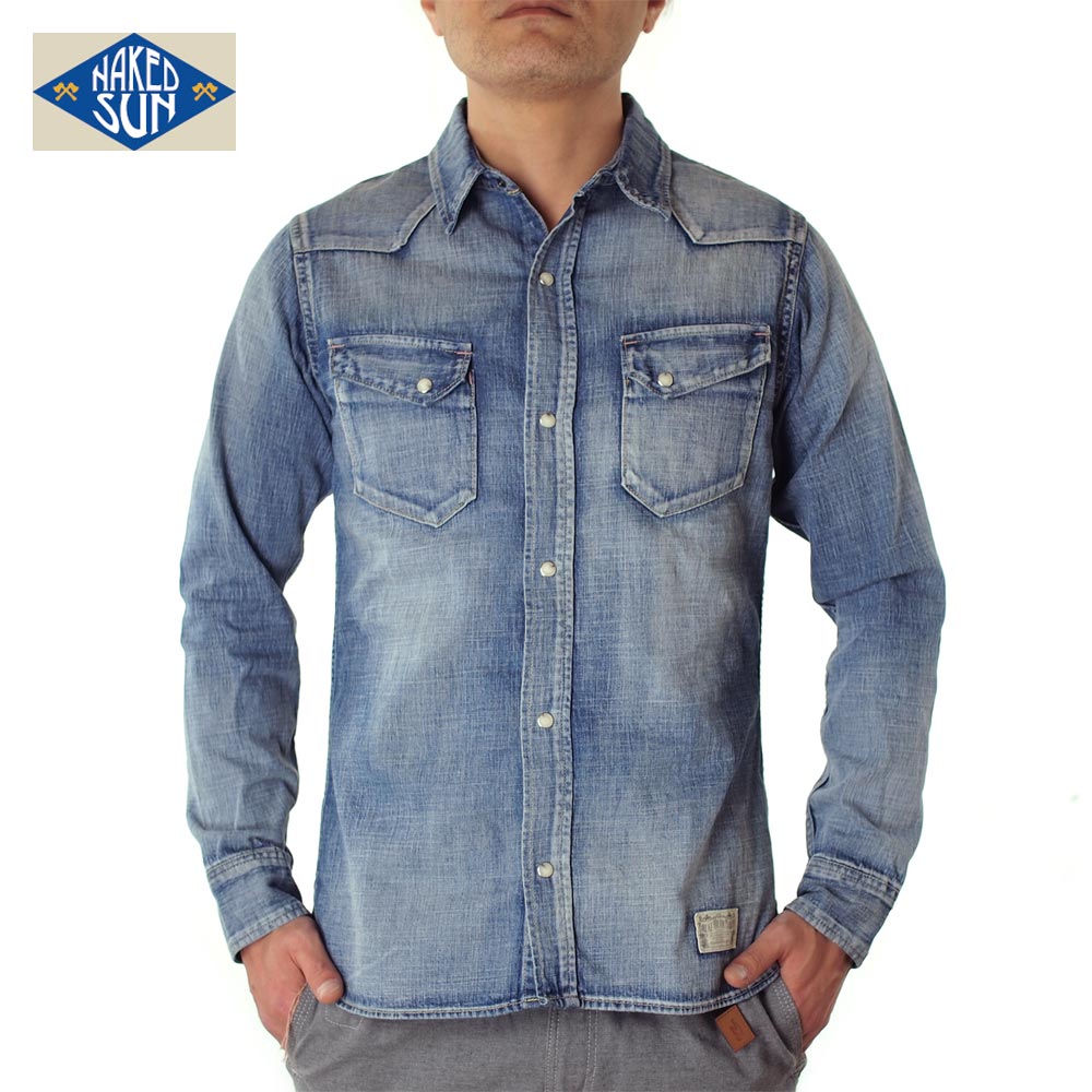 NAKED SUN / 27MW WESTERN DENIM SHIRTS ( USED-1 )