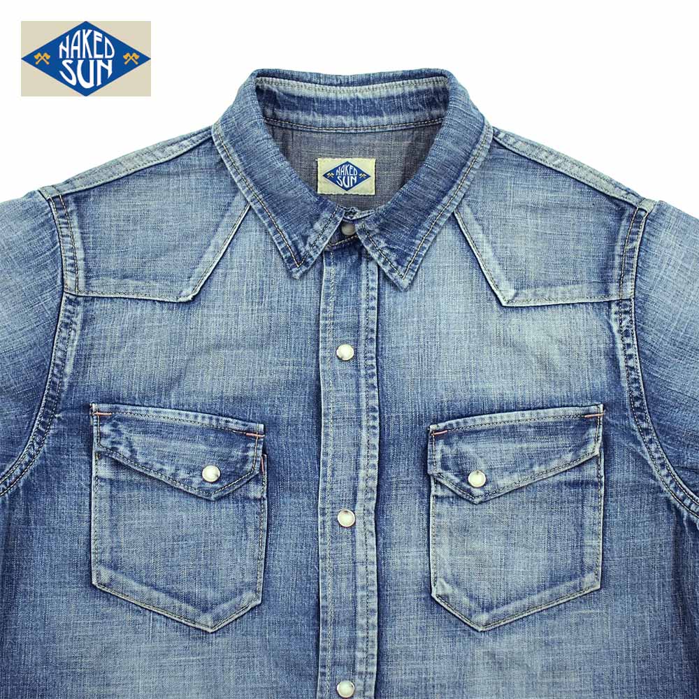 NAKED SUN / 27MW WESTERN DENIM SHIRTS ( USED-1 )