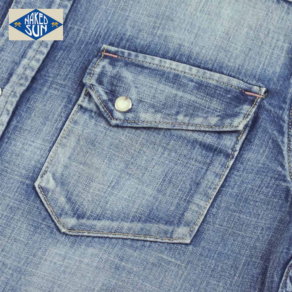 NAKED SUN / 27MW WESTERN DENIM SHIRTS ( USED-1 )