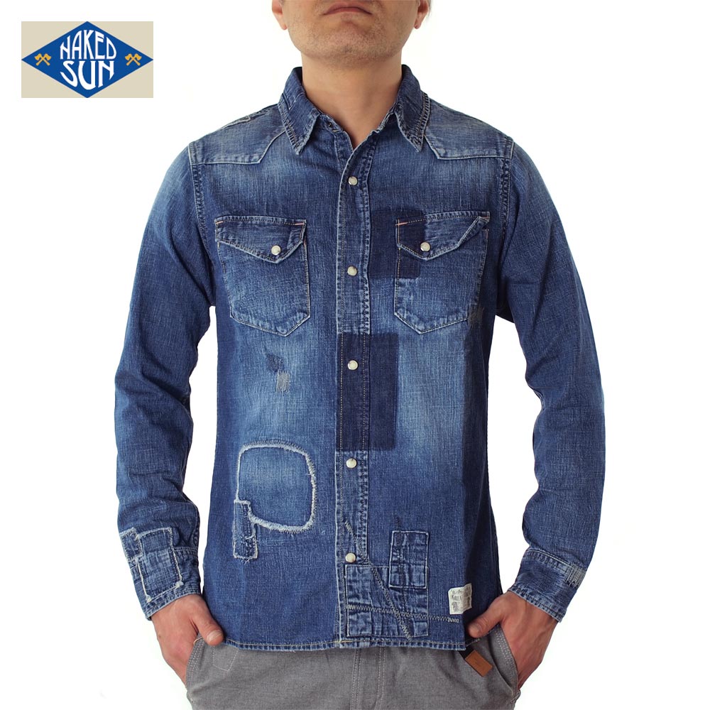 NAKED SUN / 27MW WESTERN DENIM SHIRTS ( USED-SP7S )
