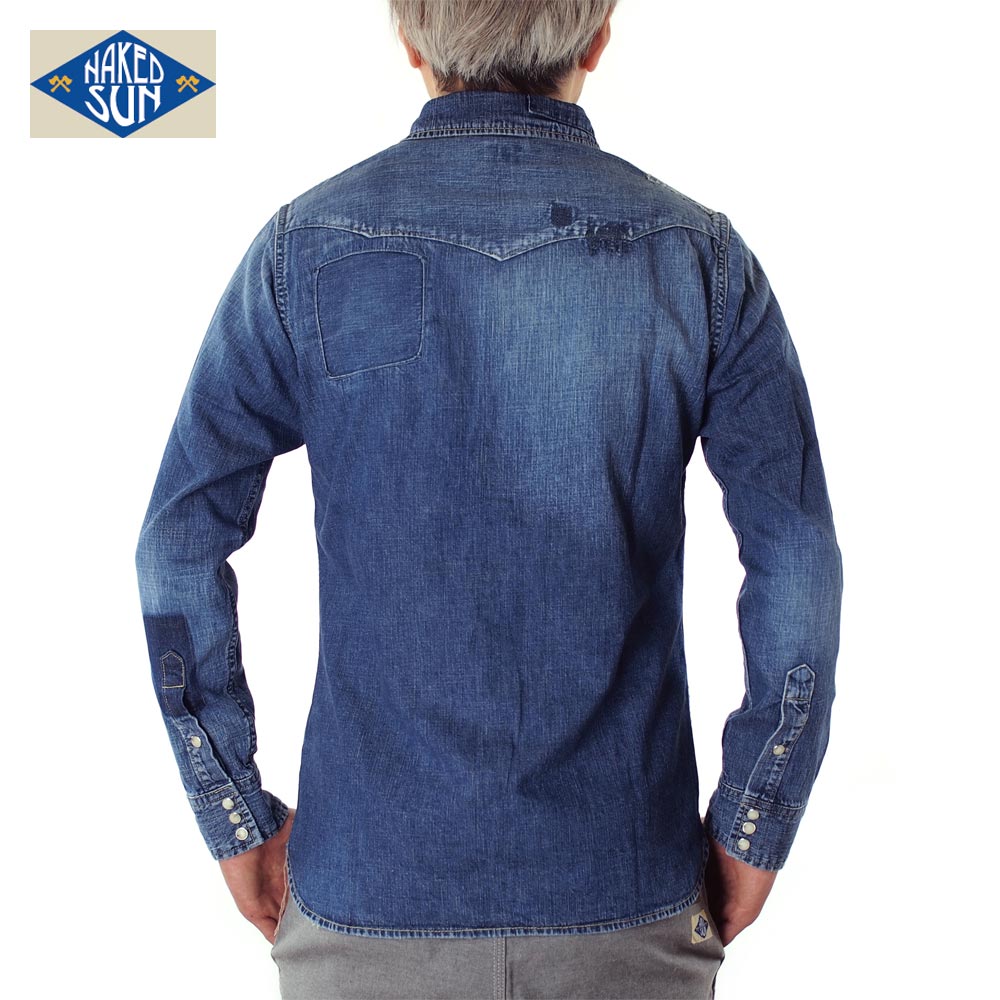 NAKED SUN / 27MW WESTERN DENIM SHIRTS ( USED-SP7S )