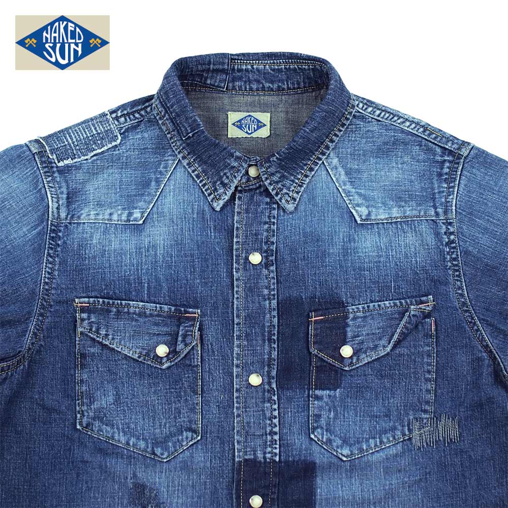 NAKED SUN / 27MW WESTERN DENIM SHIRTS ( USED-SP7S )