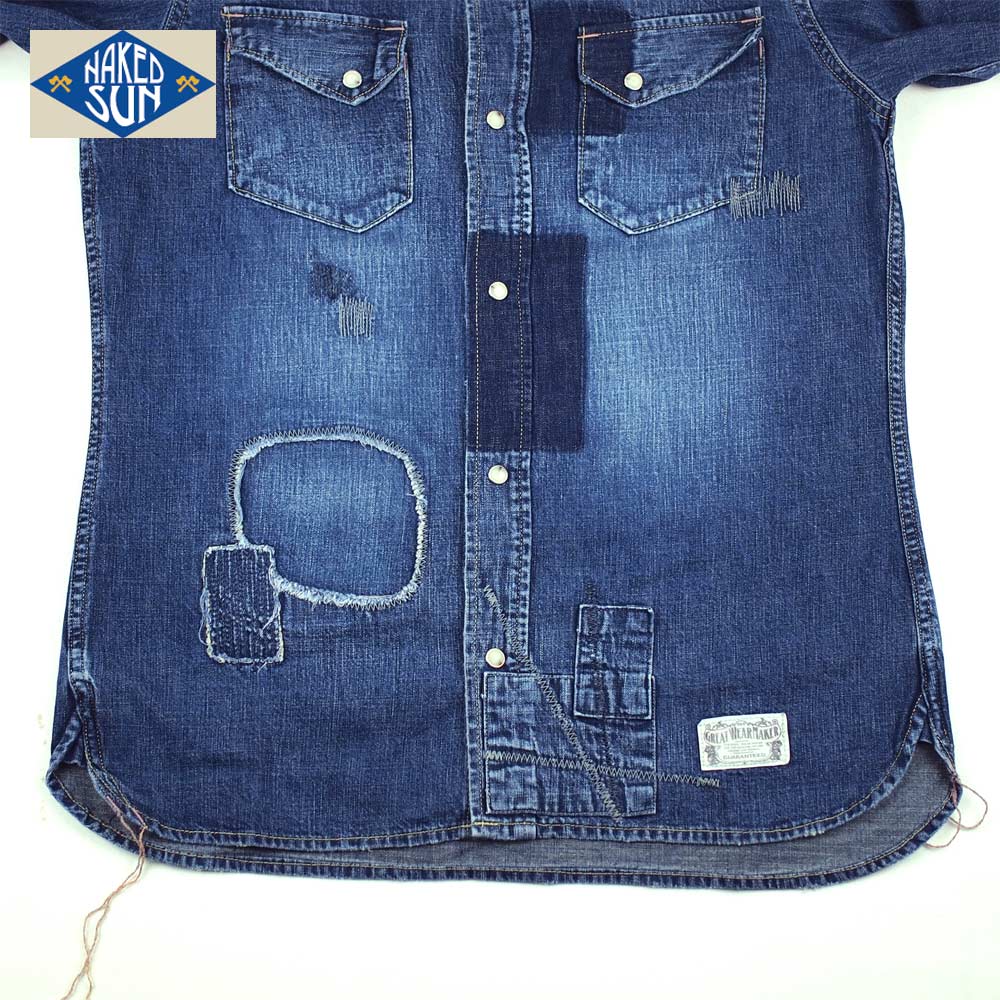 NAKED SUN / 27MW WESTERN DENIM SHIRTS ( USED-SP7S )