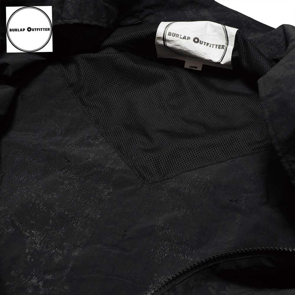 TRACK JACKET REFLECTIVE / �ȥ�å����㥱�å� ��ե쥯�ƥ��� /BLACK / Burlap Outfitter �С���åץ����ȥե��å���