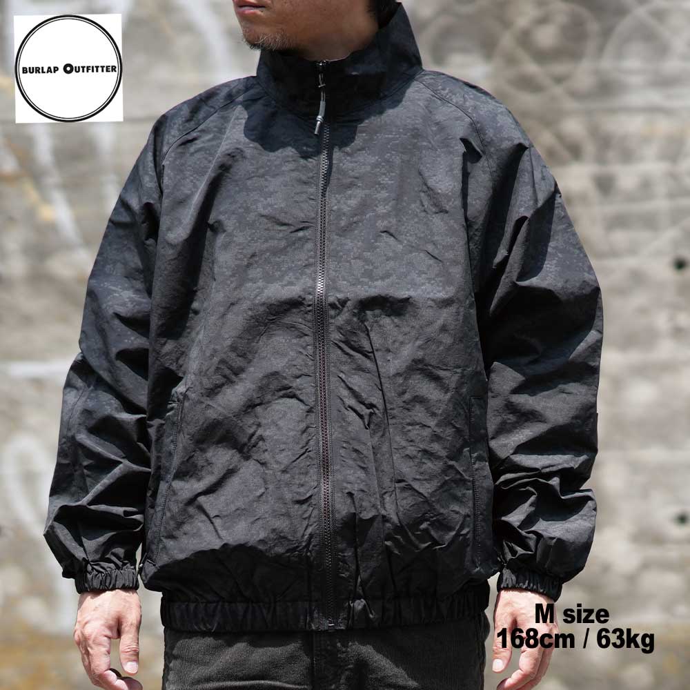 TRACK JACKET REFLECTIVE / �ȥ�å����㥱�å� ��ե쥯�ƥ��� /BLACK / Burlap Outfitter �С���åץ����ȥե��å���