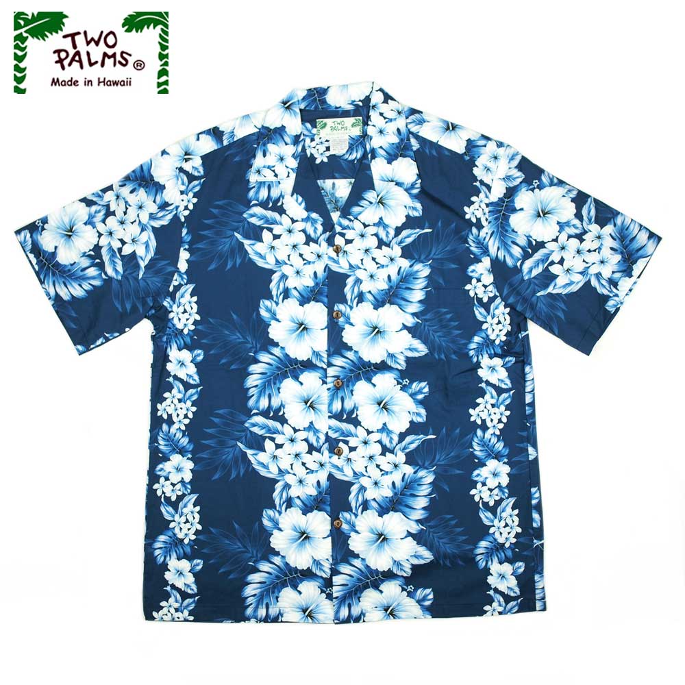 TWO PALMS �ȥ����ѡ��ॹ SS HAWAIIAN SHIRTS / PACIFIC PANEL NAVY