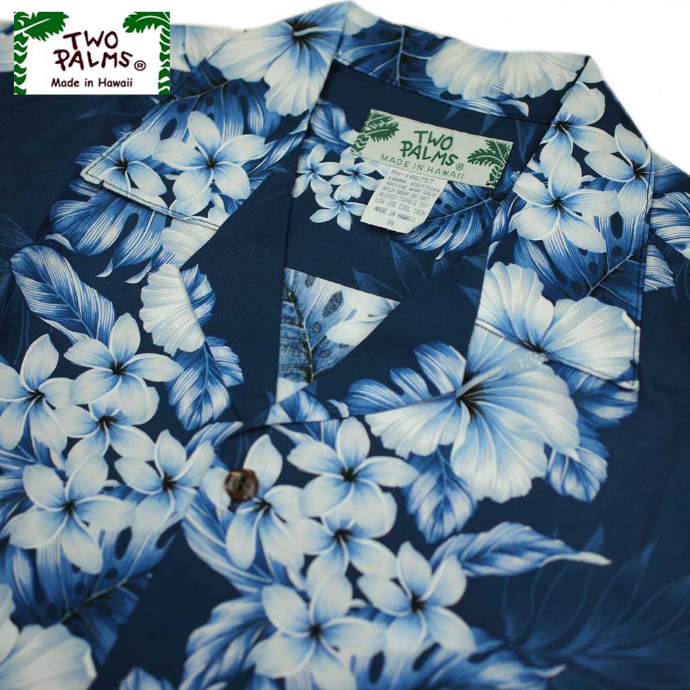 TWO PALMS �ȥ����ѡ��ॹ SS HAWAIIAN SHIRTS / PACIFIC PANEL NAVY