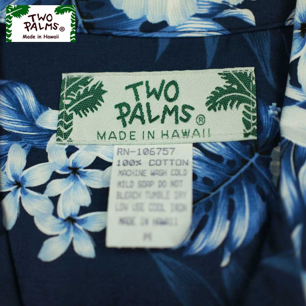 TWO PALMS �ȥ����ѡ��ॹ SS HAWAIIAN SHIRTS / PACIFIC PANEL NAVY