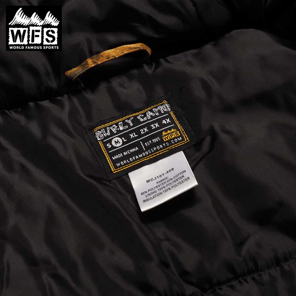WFS Cotton Insulated Hooded Jacket / REAL TREE